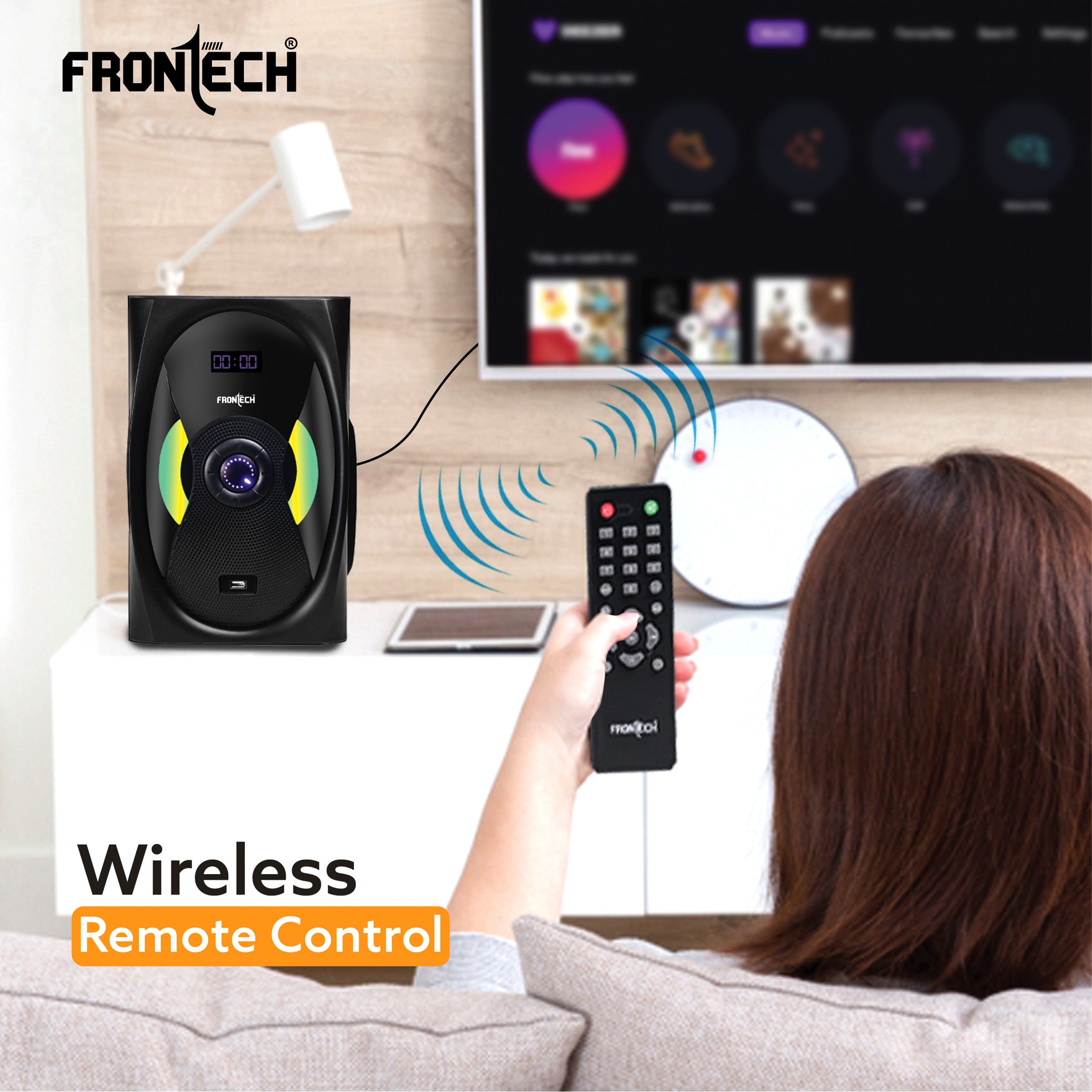 Frontech 2.1 Channel Bluetooth Speaker System (SW-0142) Frontech 2.1 Channel Bluetooth Speaker System (SW-0142)